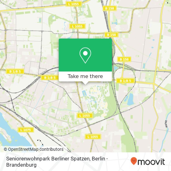 Карта Seniorenwohnpark Berliner Spatzen