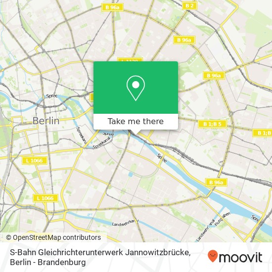 S-Bahn Gleichrichterunterwerk Jannowitzbrücke map