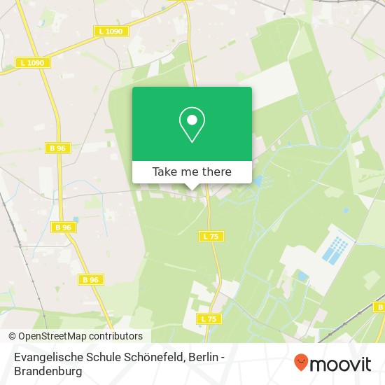 Карта Evangelische Schule Schönefeld