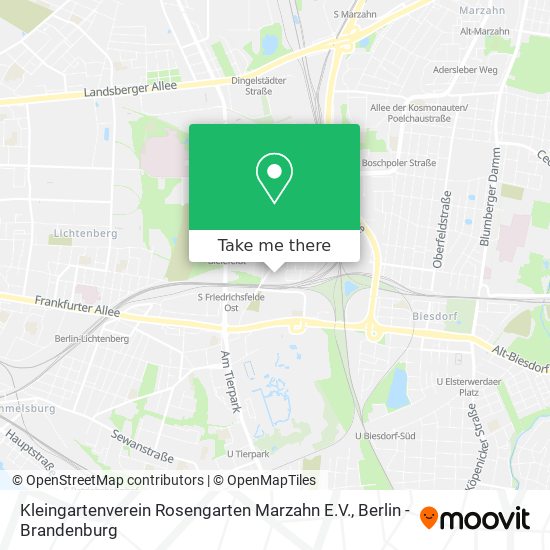 Kleingartenverein Rosengarten Marzahn E.V. map