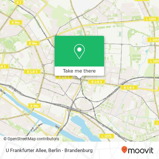 U Frankfurter Allee map