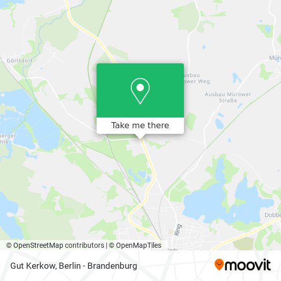 how to get to gut kerkow in uckermark by bus train or s bahn