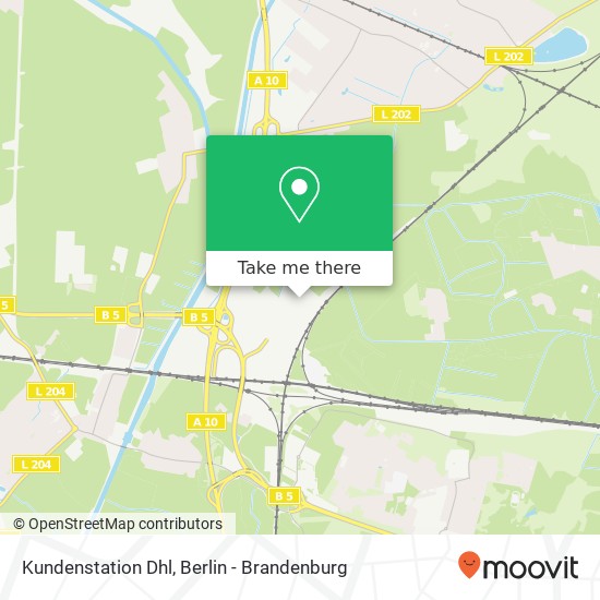 Kundenstation Dhl map