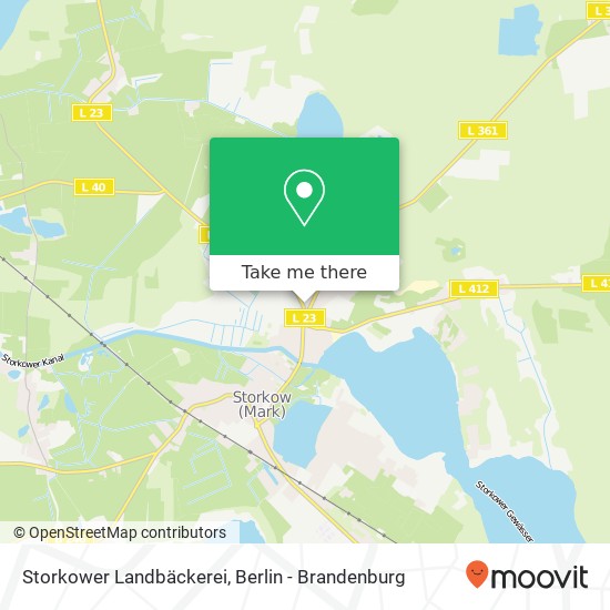 Storkower Landbäckerei map