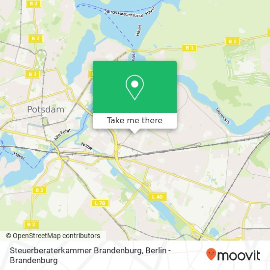 Steuerberaterkammer Brandenburg map