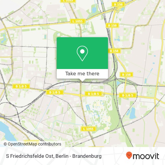 S Friedrichsfelde Ost map