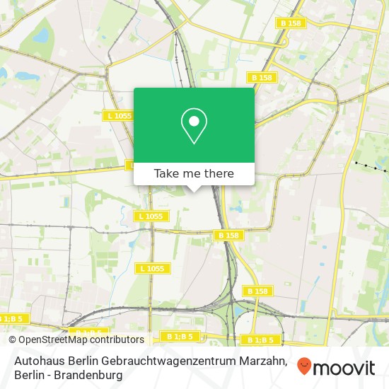 Autohaus Berlin Gebrauchtwagenzentrum Marzahn map