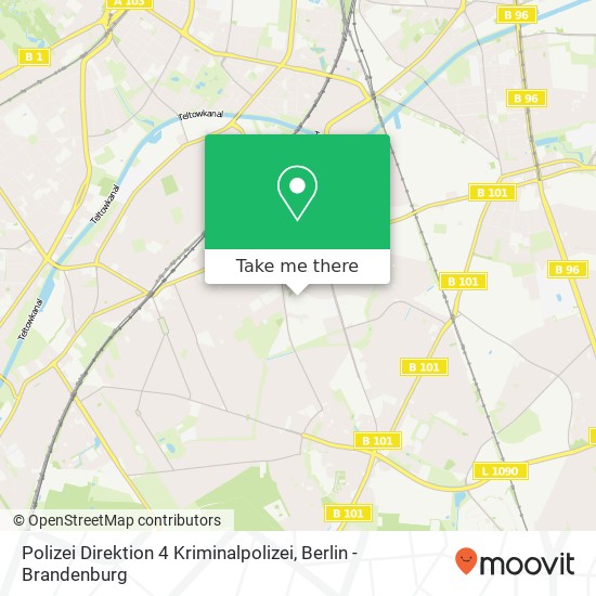 Polizei Direktion 4 Kriminalpolizei map