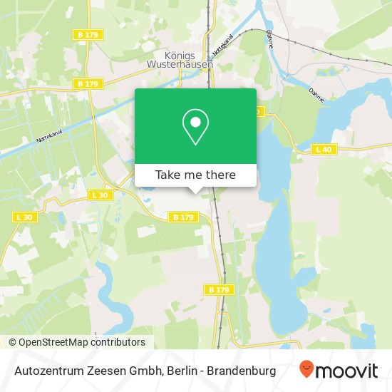 Карта Autozentrum Zeesen Gmbh