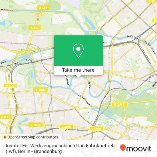 Карта Institut Für Werkzeugmaschinen Und Fabrikbetrieb (Iwf)