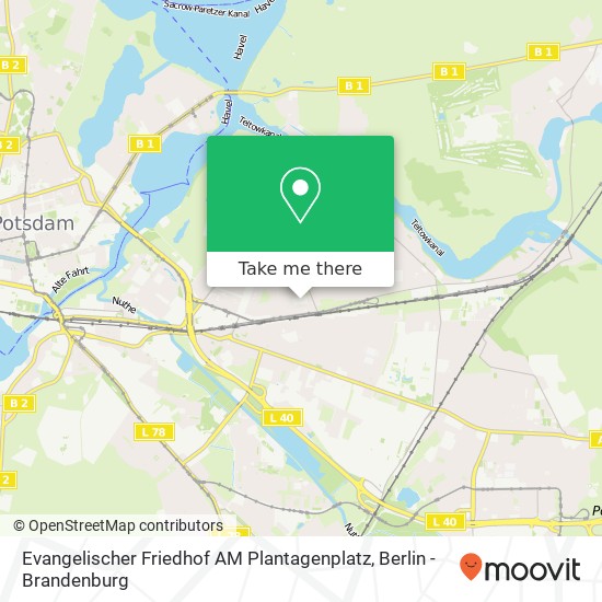 Evangelischer Friedhof AM Plantagenplatz map