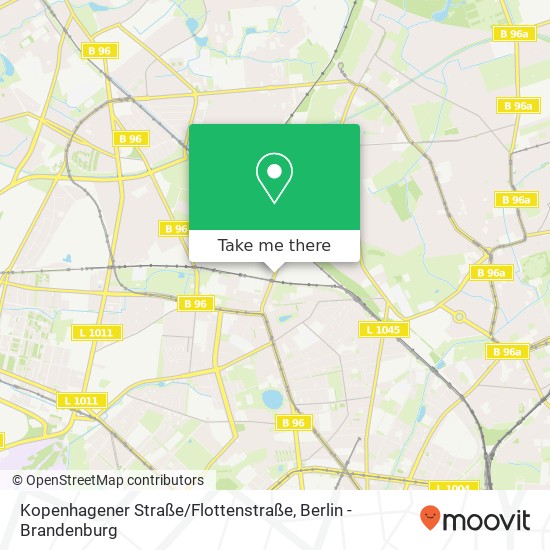 Kopenhagener Straße / Flottenstraße map