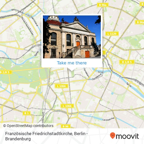 Карта Französische Friedrichstadtkirche