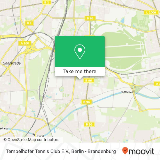 Tempelhofer Tennis Club E.V. map