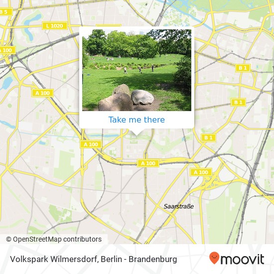 Volkspark Wilmersdorf map