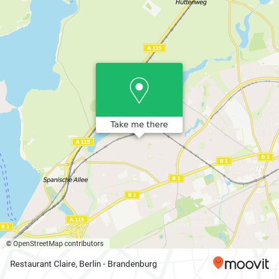 Restaurant Claire map