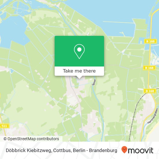 Döbbrick Kiebitzweg, Cottbus map