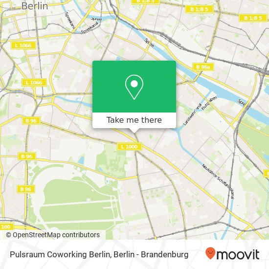 Карта Pulsraum Coworking Berlin