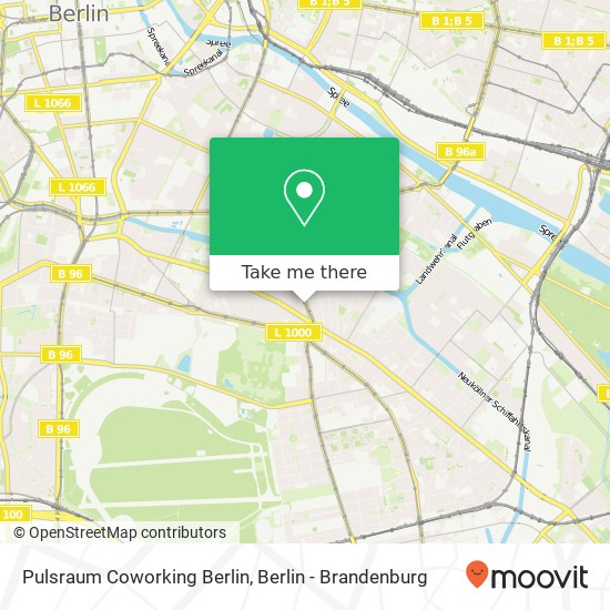 Pulsraum Coworking Berlin map