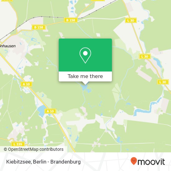 Kiebitzsee map
