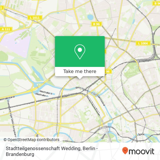 Stadtteilgenossenschaft Wedding map