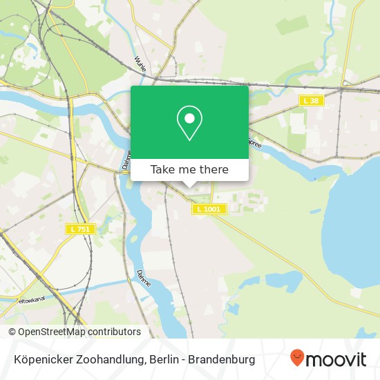 Köpenicker Zoohandlung map