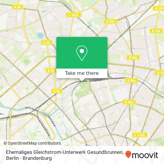 Ehemaliges Gleichstrom-Unterwerk Gesundbrunnen map