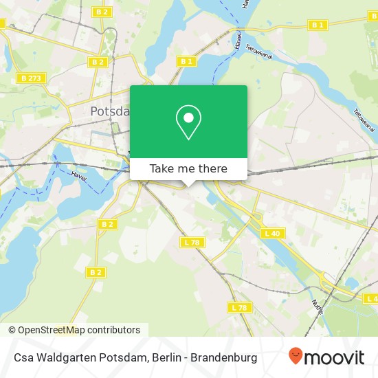 Csa Waldgarten Potsdam map