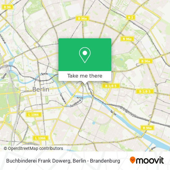 Карта Buchbinderei Frank Dowerg