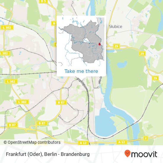 Frankfurt (Oder) map