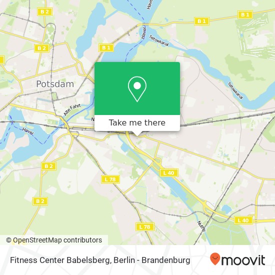 Fitness Center Babelsberg map