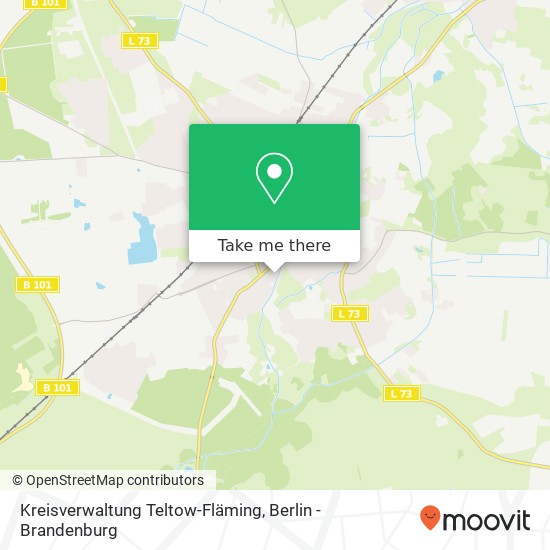 Kreisverwaltung Teltow-Fläming map