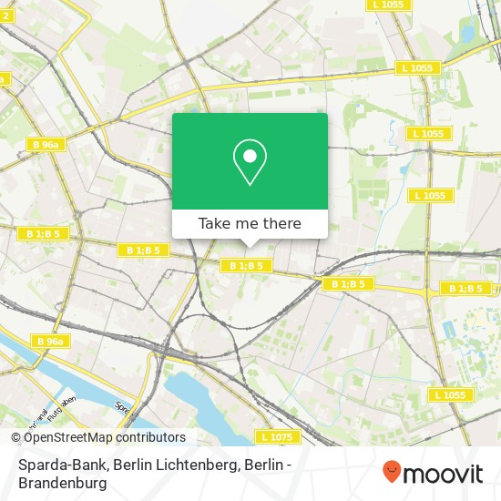 Sparda-Bank, Berlin Lichtenberg map
