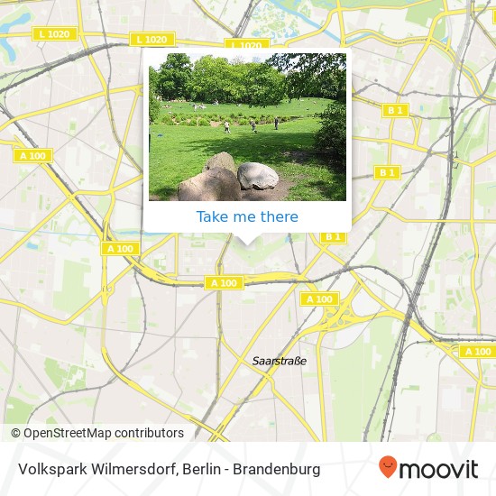 Карта Volkspark Wilmersdorf