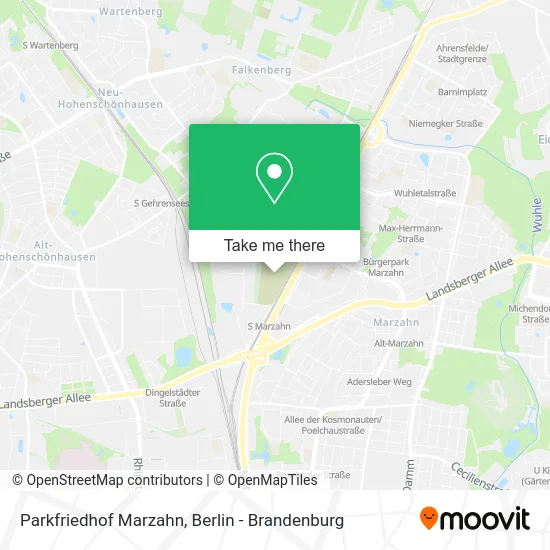 Карта Parkfriedhof Marzahn