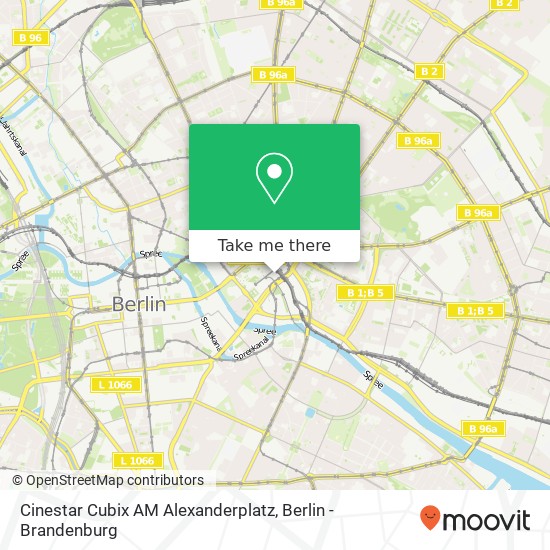 Cinestar Cubix AM Alexanderplatz map