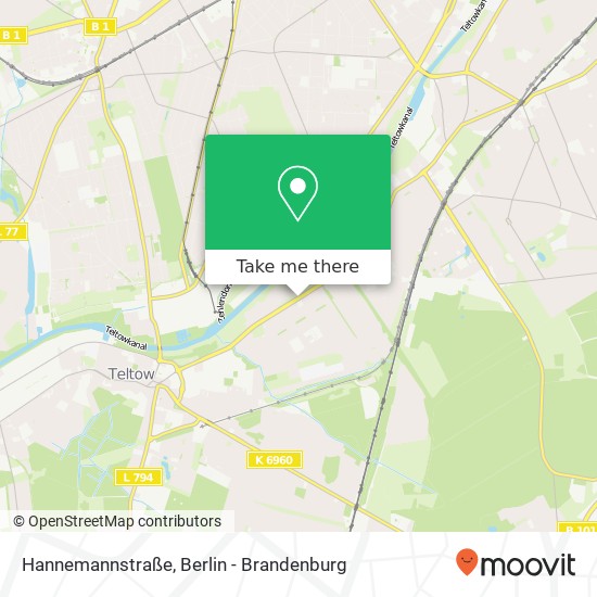 Hannemannstraße map