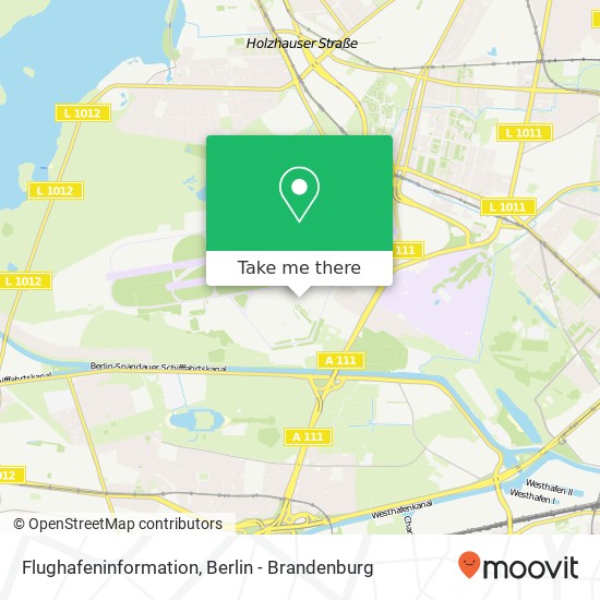 Flughafeninformation map