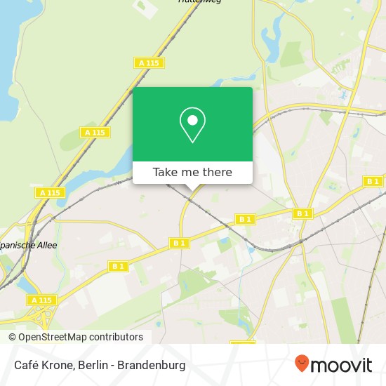 Café Krone map