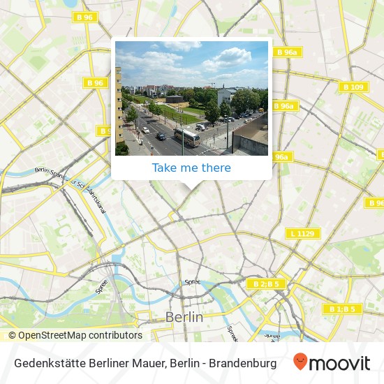 Gedenkstätte Berliner Mauer map
