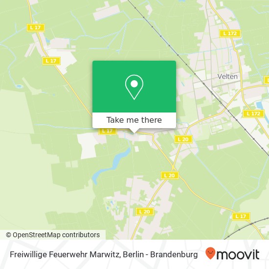 Карта Freiwillige Feuerwehr Marwitz