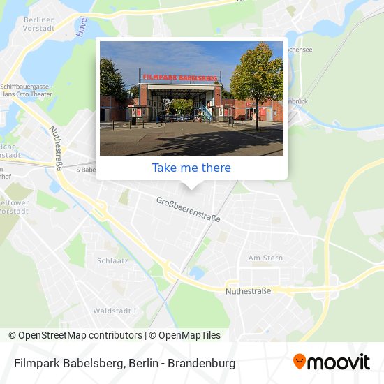 Filmpark Babelsberg map