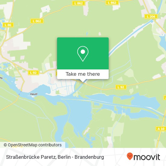 Straßenbrücke Paretz map