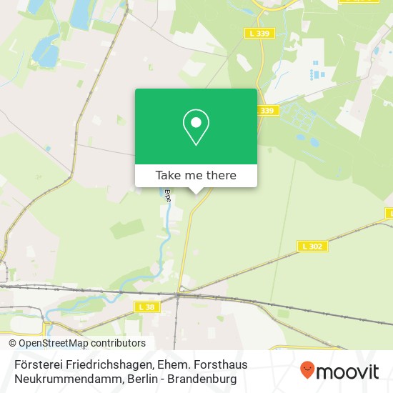 Försterei Friedrichshagen, Ehem. Forsthaus Neukrummendamm map