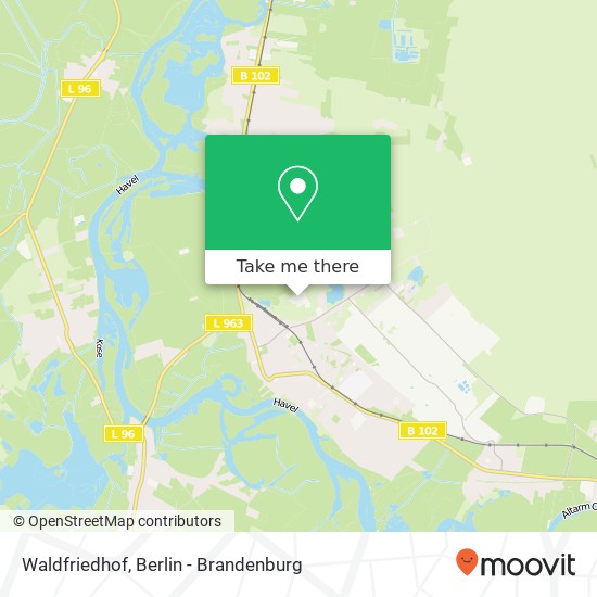 Waldfriedhof map