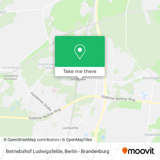 Betriebshof Ludwigsfelde map