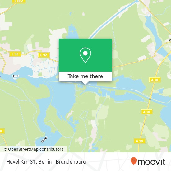 Havel Km 31 map