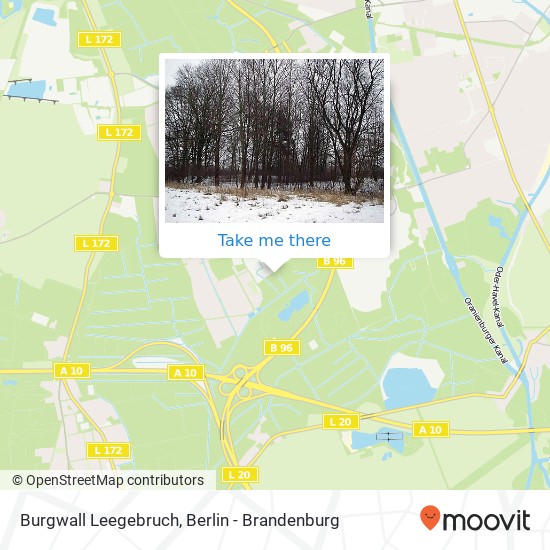 Burgwall Leegebruch map