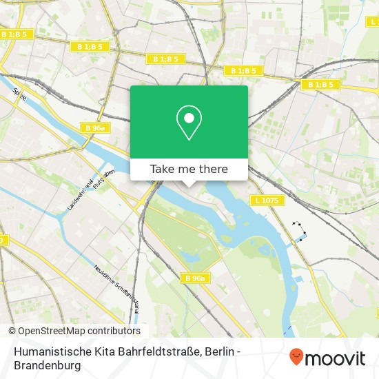 Humanistische Kita Bahrfeldtstraße map