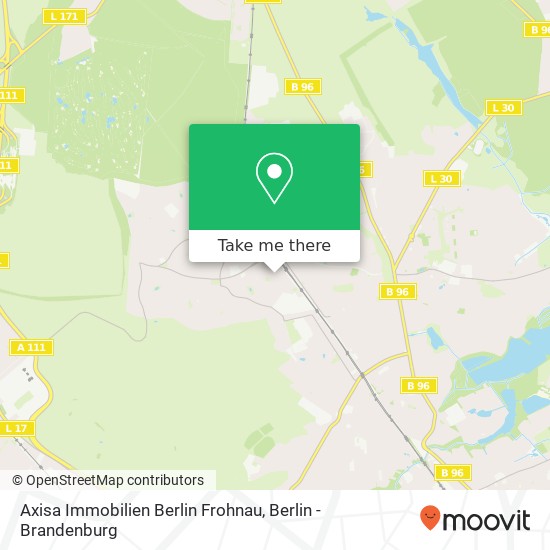 Axisa Immobilien Berlin Frohnau map